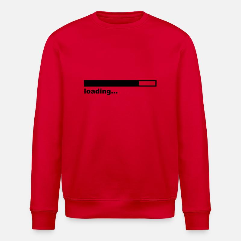 Loading Bar - Internet - Game - Stanley/Stella ROLLER Unisex Organic Sweatshirt - red