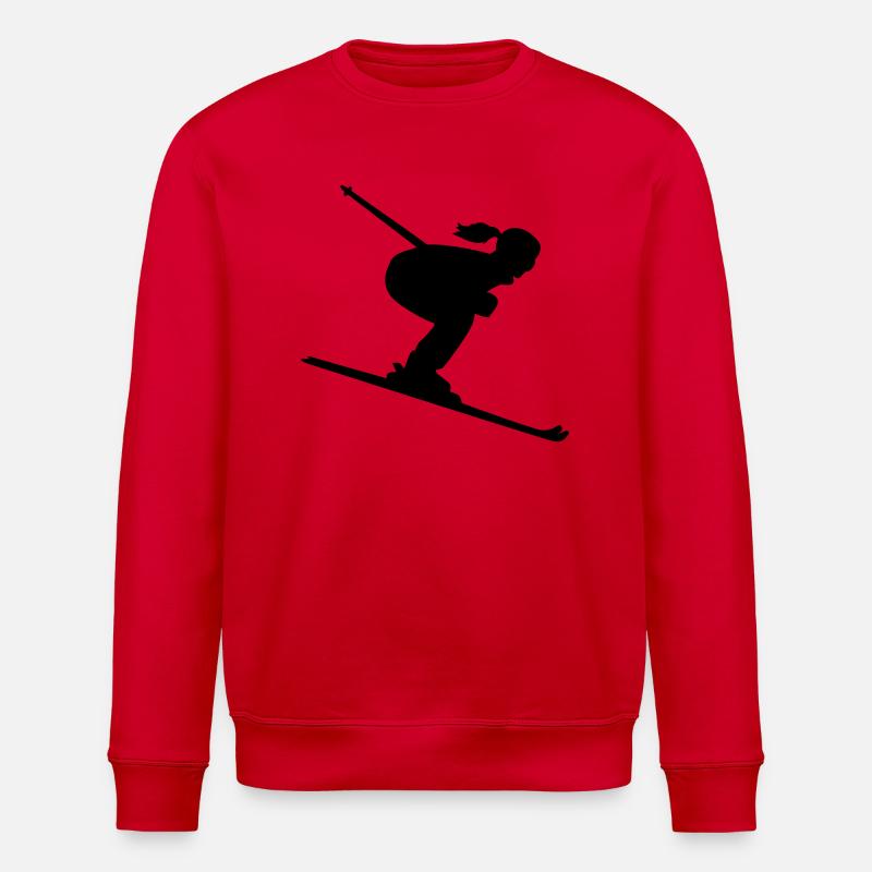 Skiing - Sweat bio ROLLER Stanley/Stella Unisexe - rouge