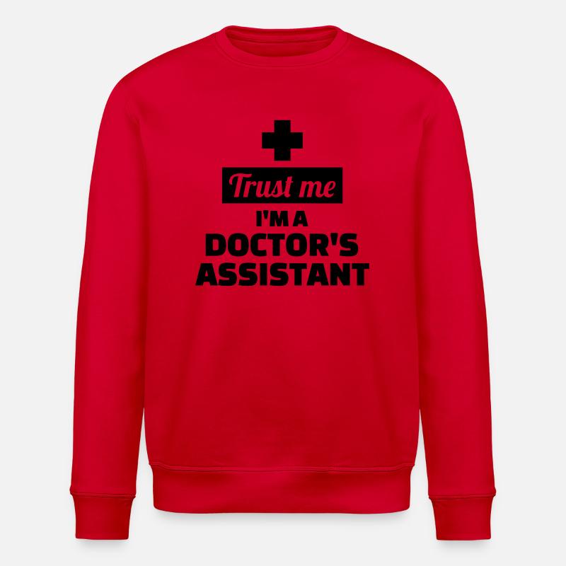 Doctor’s assistant - Stanley/Stella ROLLER Unisex Organic Sweatshirt - red
