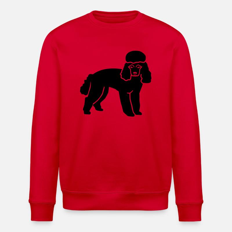 Poodle - Stanley/Stella ROLLER Unisex Organic Sweatshirt - red