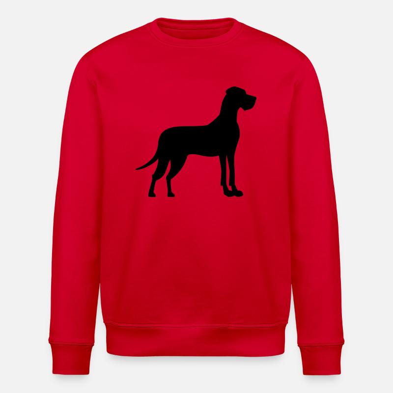Great Dane - Stanley/Stella ROLLER Unisex Organic Sweatshirt - red