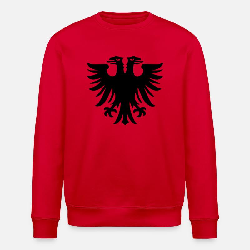 double-headed eagle - Stanley/Stella ROLLER Unisex Organic Sweatshirt - red