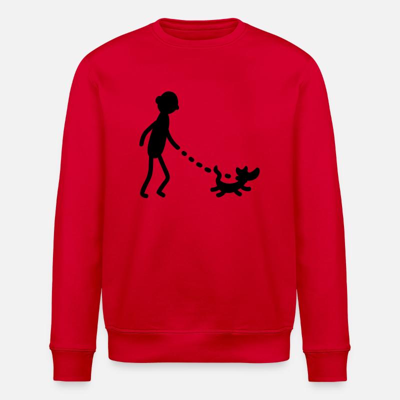 Chien de marche - Sweat bio ROLLER Stanley/Stella Unisexe - rouge