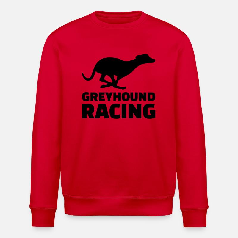 Greyhound racing - Stanley/Stella ROLLER Unisex Organic Sweatshirt - red