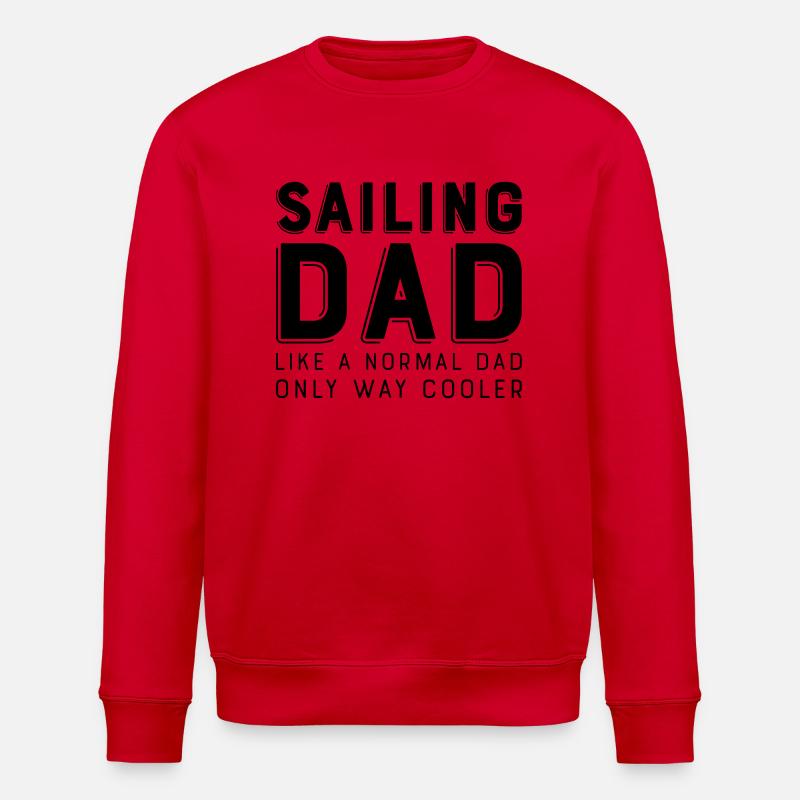Sailing dad - Stanley/Stella ROLLER Unisex Organic Sweatshirt - red