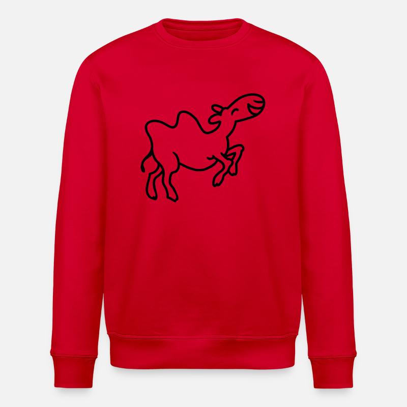 Kamel hat Spaß - line - Stanley/Stella Unisex Bio-Sweatshirt ROLLER - Rot
