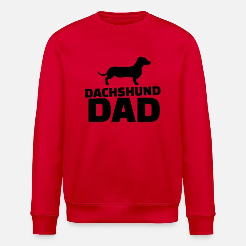 Dachshund Dad - Sweat bio ROLLER Stanley/Stella Unisexe - rouge