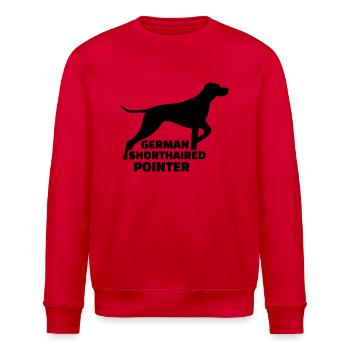 German Shorthaired Pointer - Sweat bio ROLLER Stanley/Stella Unisexe - rouge - Devant - Nik (191cm)