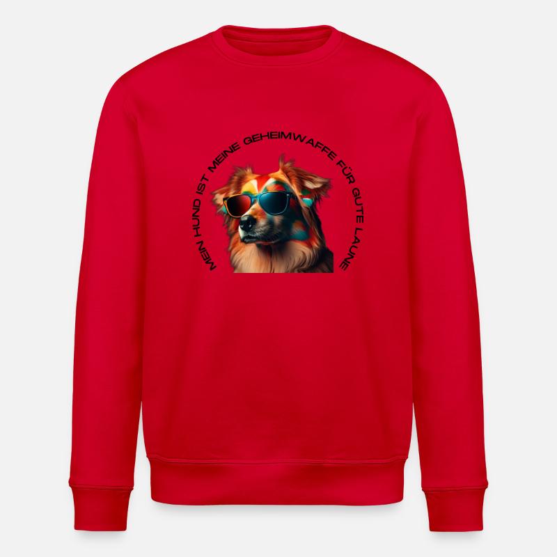 Hunde Liebhaber - Stanley/Stella Unisex Bio-Sweatshirt ROLLER - Rot