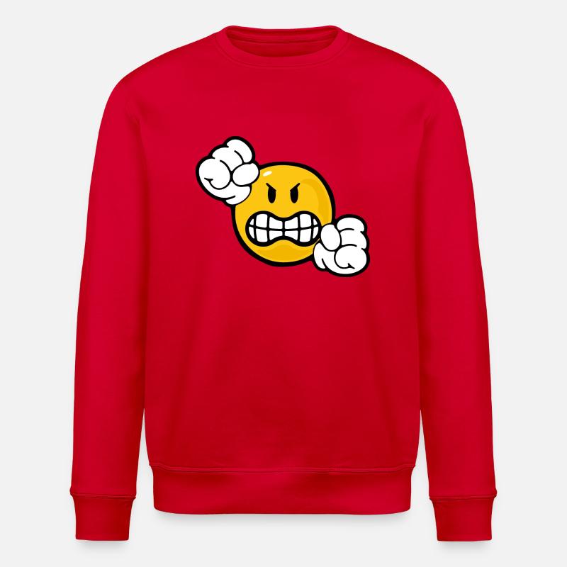 Smiley Anger - Sweat bio ROLLER Stanley/Stella Unisexe - rouge