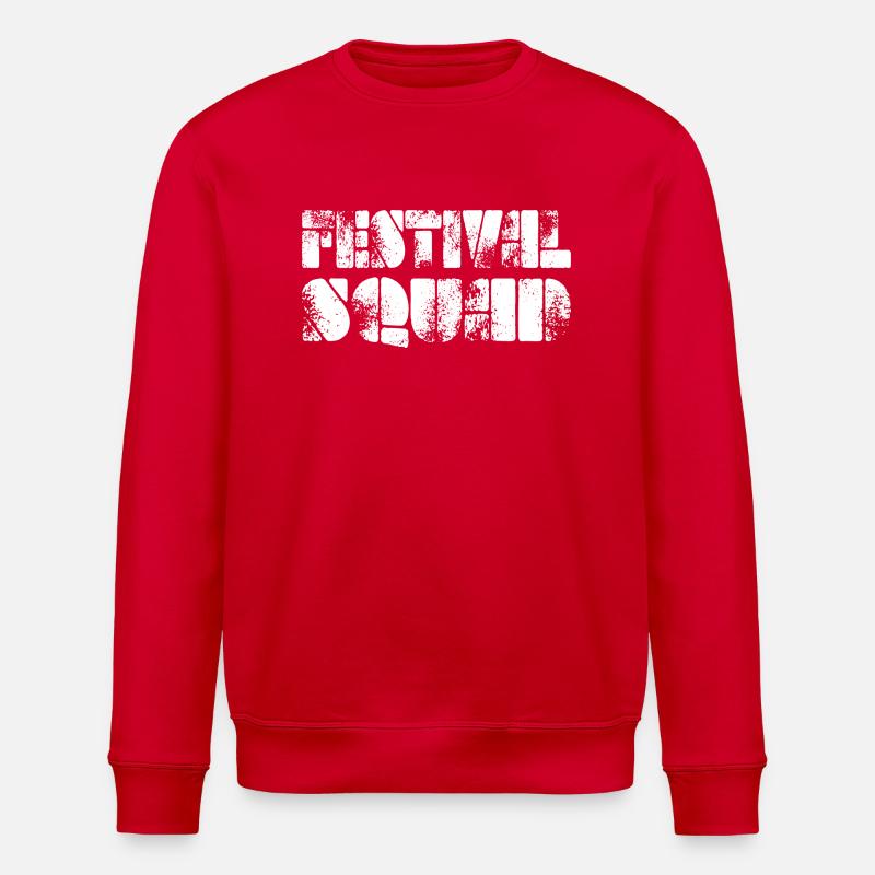 Festival Squad White - Stanley/Stella Unisex Bio-Sweatshirt ROLLER - Rot
