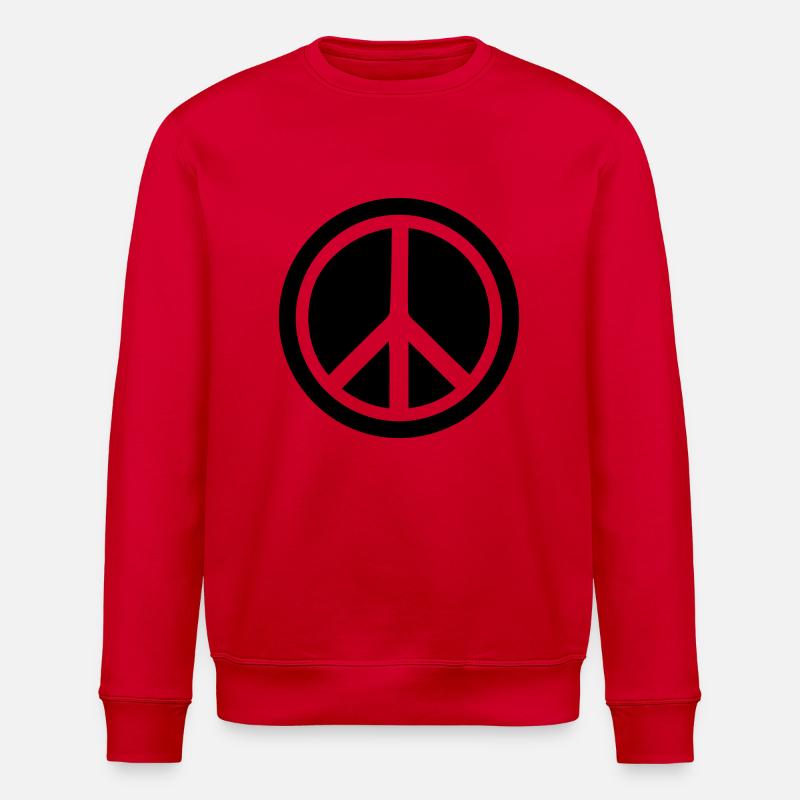 peace - Stanley/Stella ROLLER Unisex Organic Sweatshirt - red