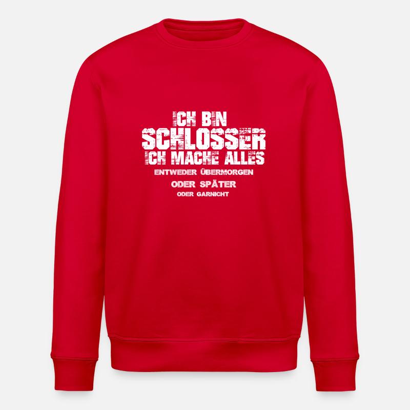 SCHLOSSER - Stanley/Stella Unisex Bio-Sweatshirt ROLLER - Rot