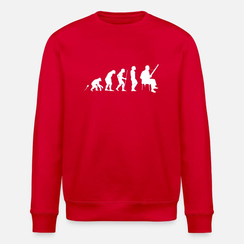 Fagott Evolution Fun Shirt - Stanley/Stella Unisex Bio-Sweatshirt ROLLER - Rot