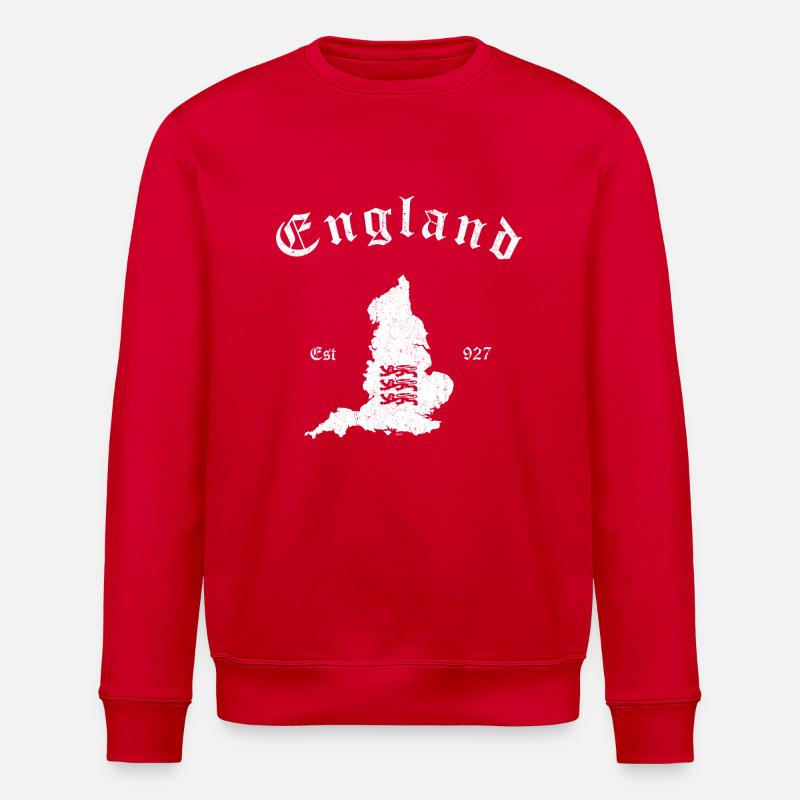 England Map - Sweat bio ROLLER Stanley/Stella Unisexe - rouge