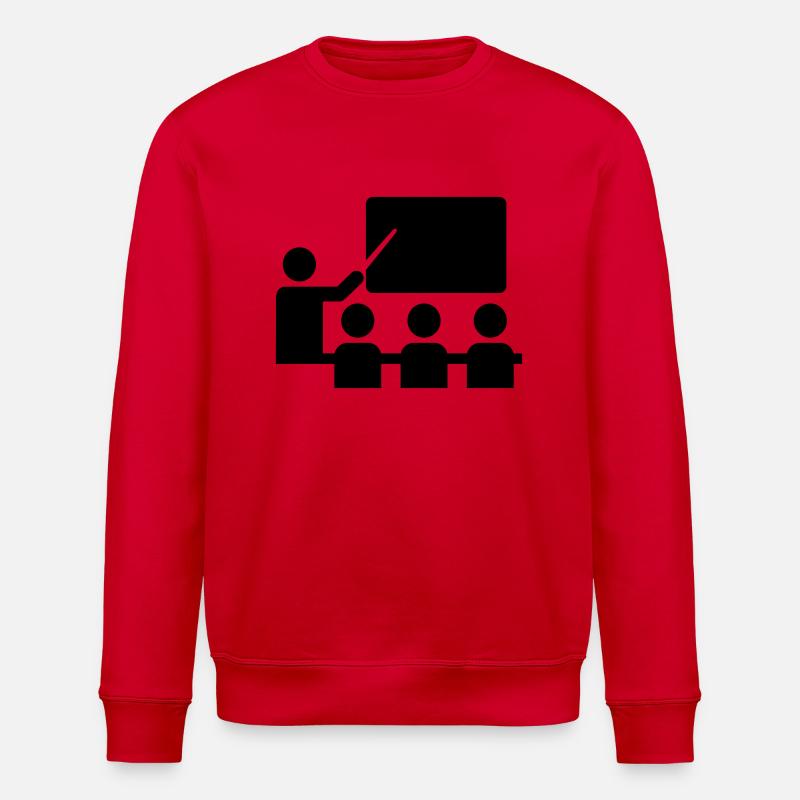 School - Stanley/Stella ROLLER Unisex Organic Sweatshirt - red