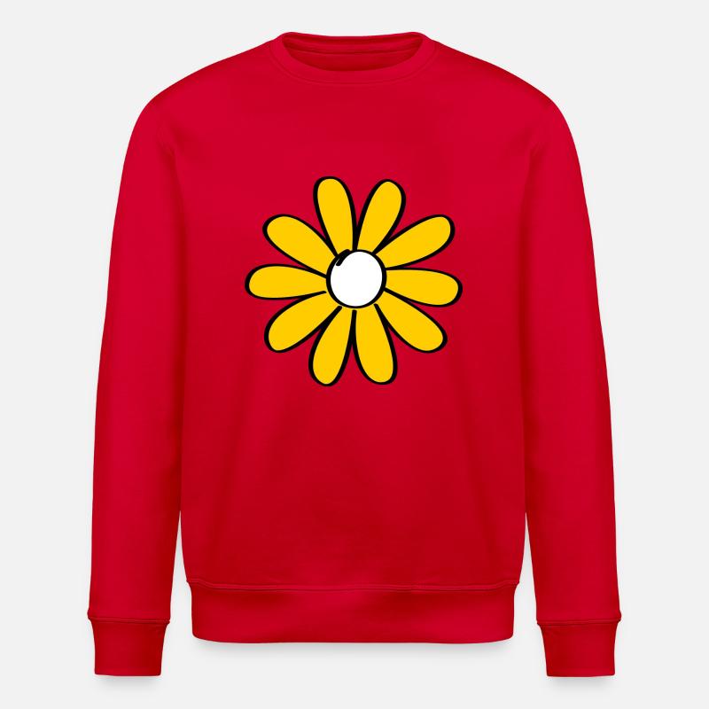 Blümchen 2 - Stanley/Stella Unisex Bio-Sweatshirt ROLLER - Rot