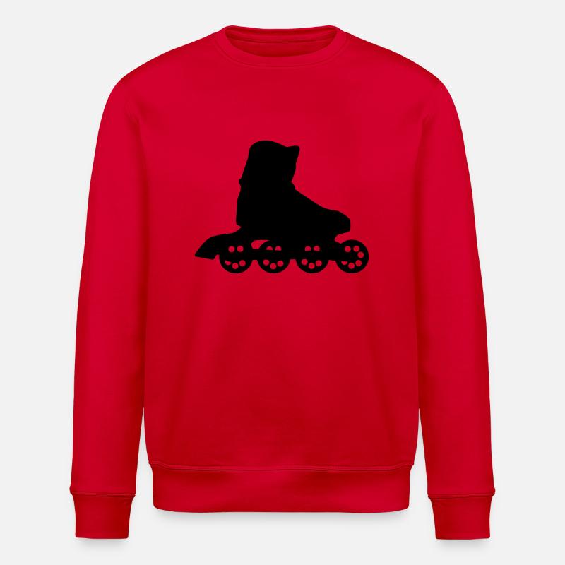 Inline Skating - Stanley/Stella ROLLER Unisex Organic Sweatshirt - red