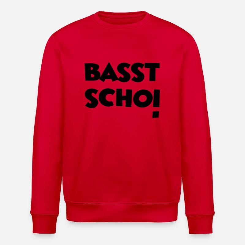 Basst Scho! - Stanley/Stella Unisex Bio-Sweatshirt ROLLER - Rot