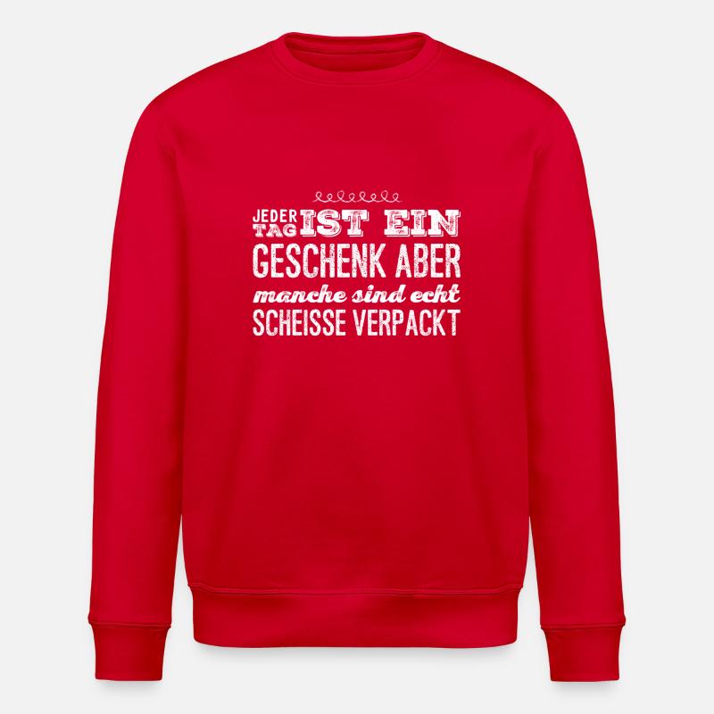 lustiger Spruch - Stanley/Stella Unisex Bio-Sweatshirt ROLLER - Rot