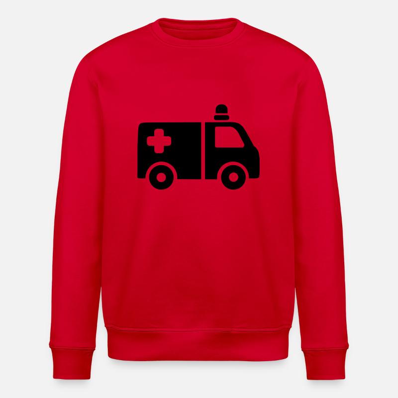 Ambulance - Sweat bio ROLLER Stanley/Stella Unisexe - rouge