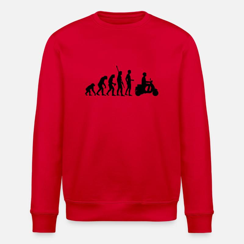 evolution_ - Stanley/Stella ROLLER Unisex Organic Sweatshirt - red