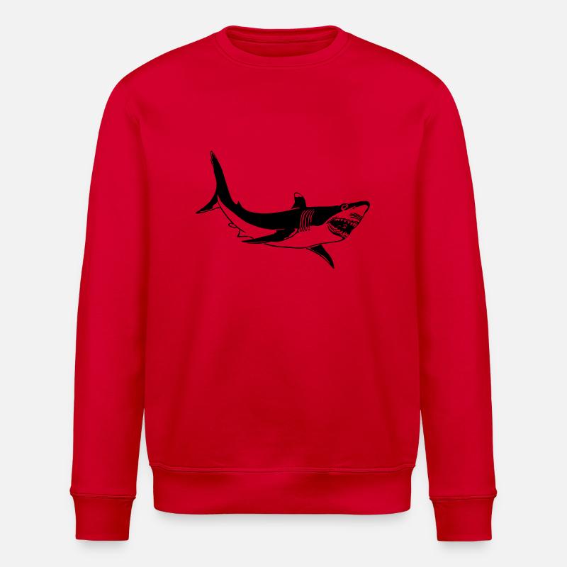 Great White - Stanley/Stella Unisex Bio-Sweatshirt ROLLER - Rot