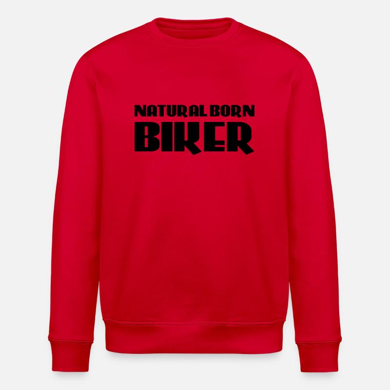 Natural born Biker - Sweat bio ROLLER Stanley/Stella Unisexe - rouge