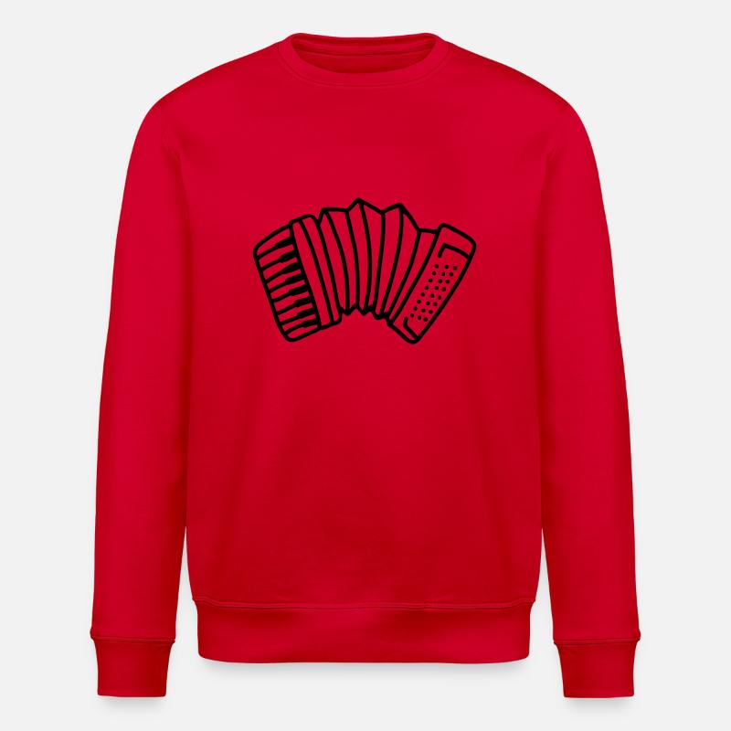 Akkordeon - line - Stanley/Stella Unisex Bio-Sweatshirt ROLLER - Rot