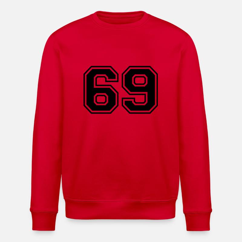 69 - Stanley/Stella ROLLER Unisex Organic Sweatshirt - red