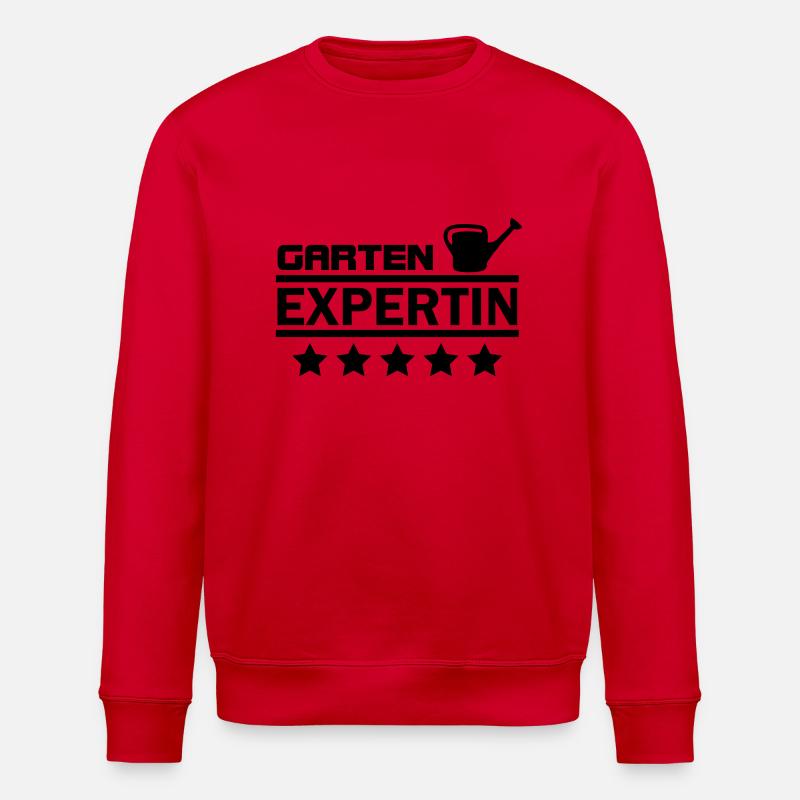 garten expertin - Stanley/Stella Unisex Bio-Sweatshirt ROLLER - Rot