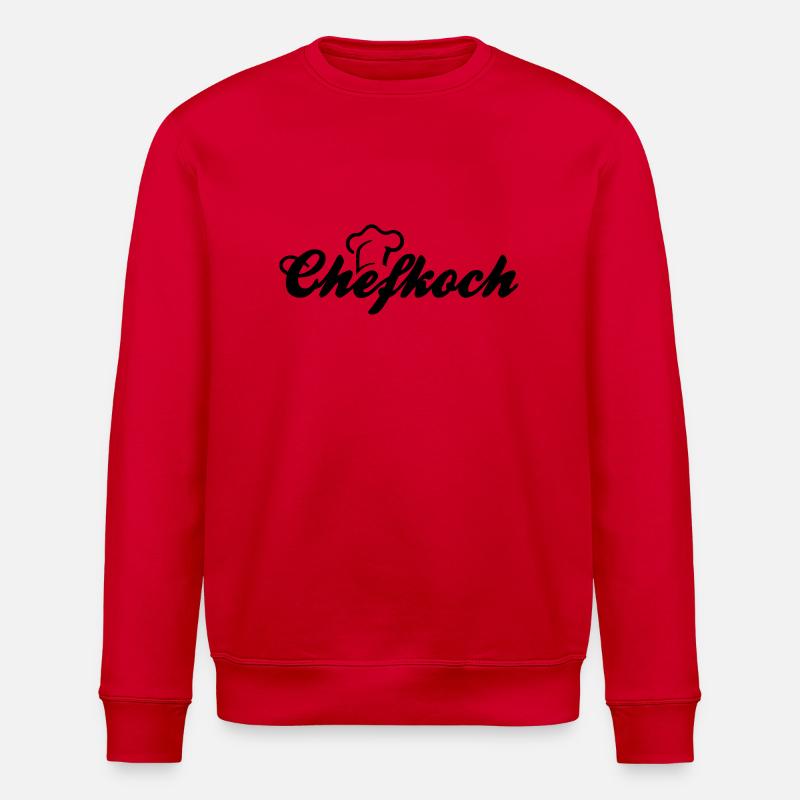 chefkoch - Stanley/Stella Unisex Bio-Sweatshirt ROLLER - Rot