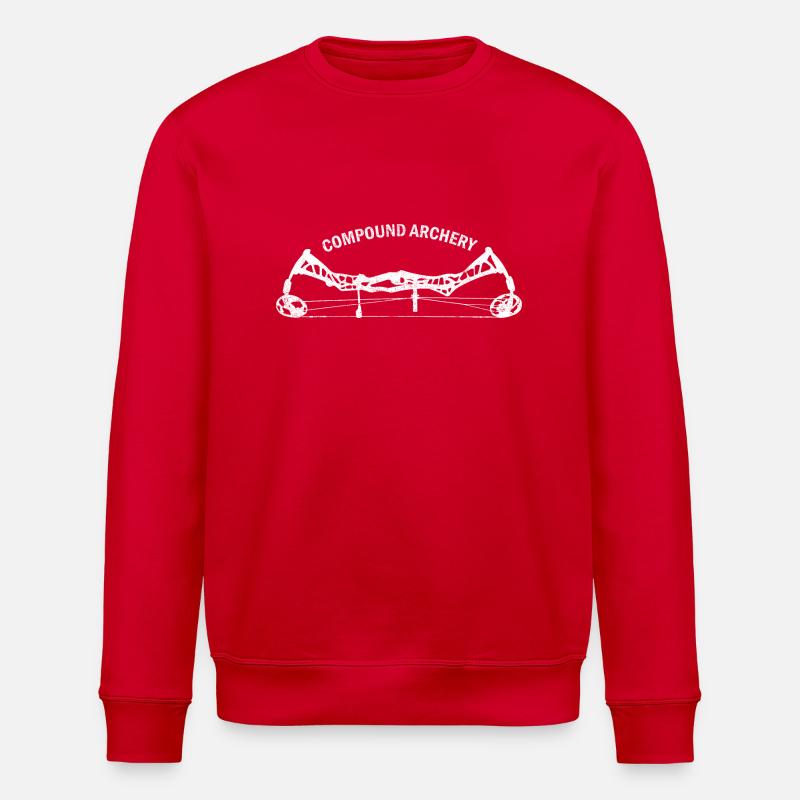 Compound Bogensport - Stanley/Stella Unisex Bio-Sweatshirt ROLLER - Rot