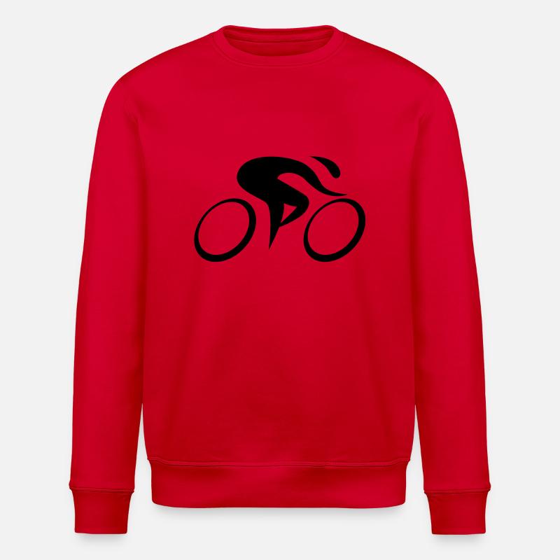 Rennrad - Stanley/Stella Unisex Bio-Sweatshirt ROLLER - Rot