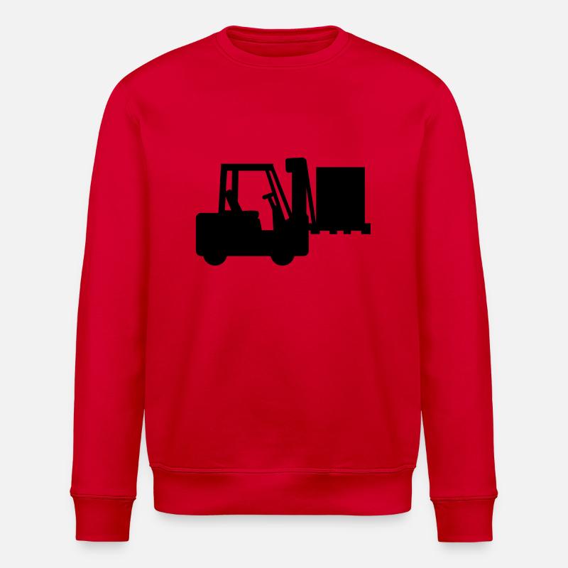 Forklift - Stanley/Stella ROLLER Unisex Organic Sweatshirt - red