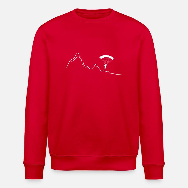 Paragliding Extremsport Paraglider - Stanley/Stella Unisex Bio-Sweatshirt ROLLER - Rot