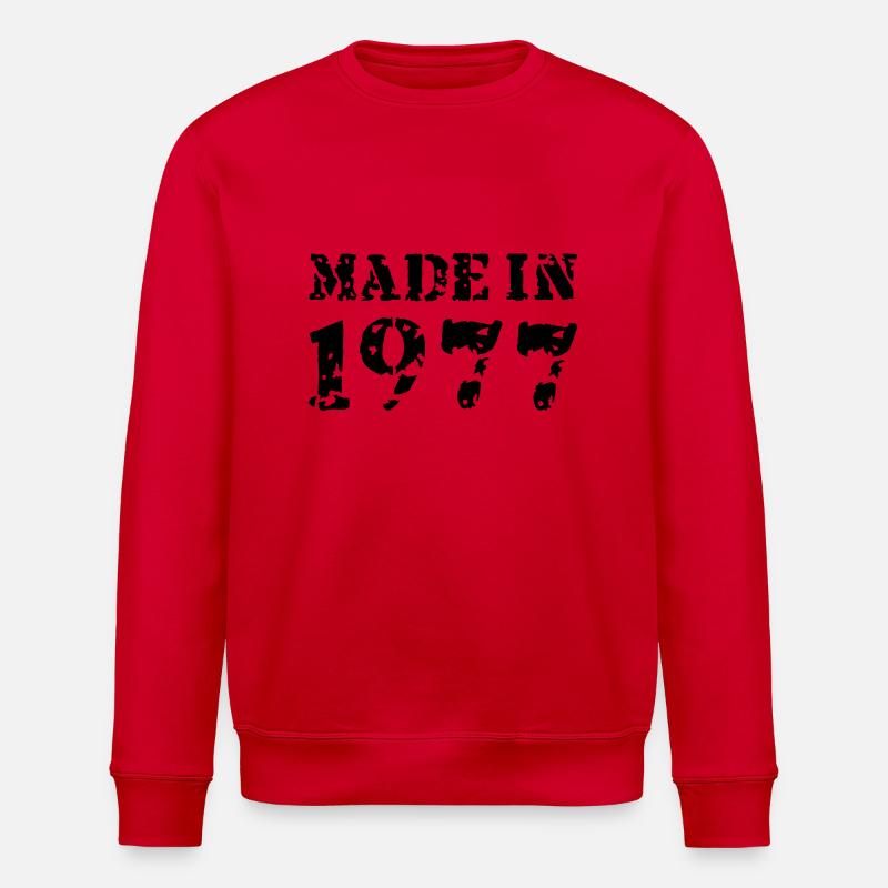 Made in 1977 - Sweat bio ROLLER Stanley/Stella Unisexe - rouge