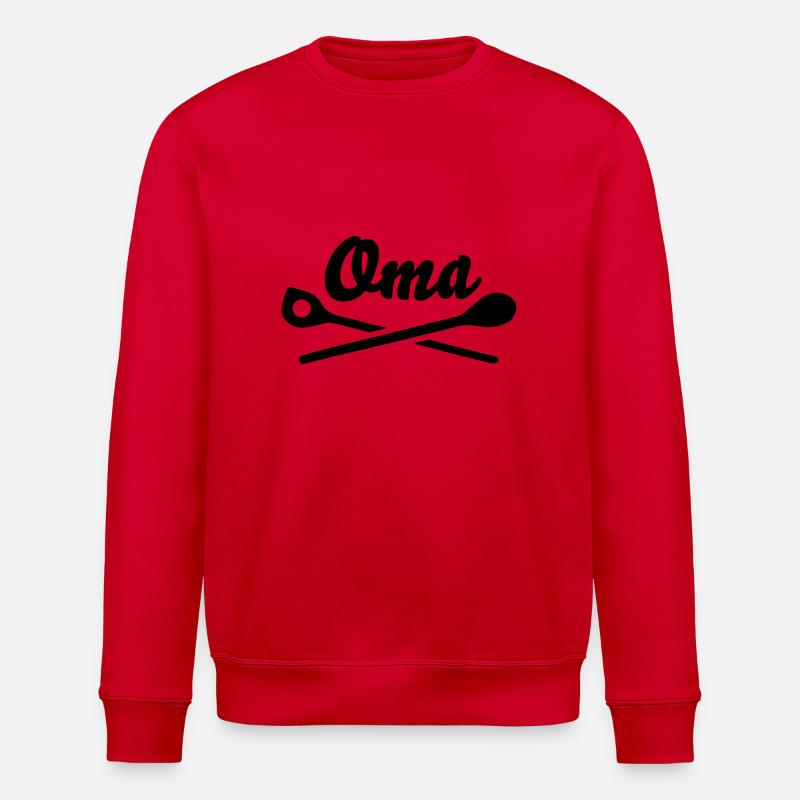 Oma - kochen - Stanley/Stella Unisex Bio-Sweatshirt ROLLER - Rot