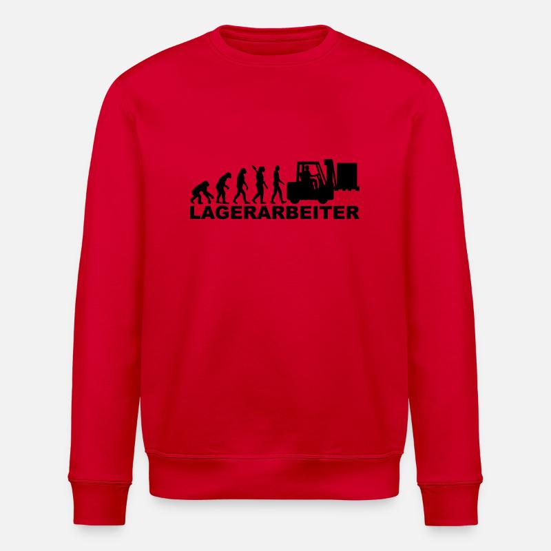 Lagerarbeiter - Stanley/Stella Unisex Bio-Sweatshirt ROLLER - Rot