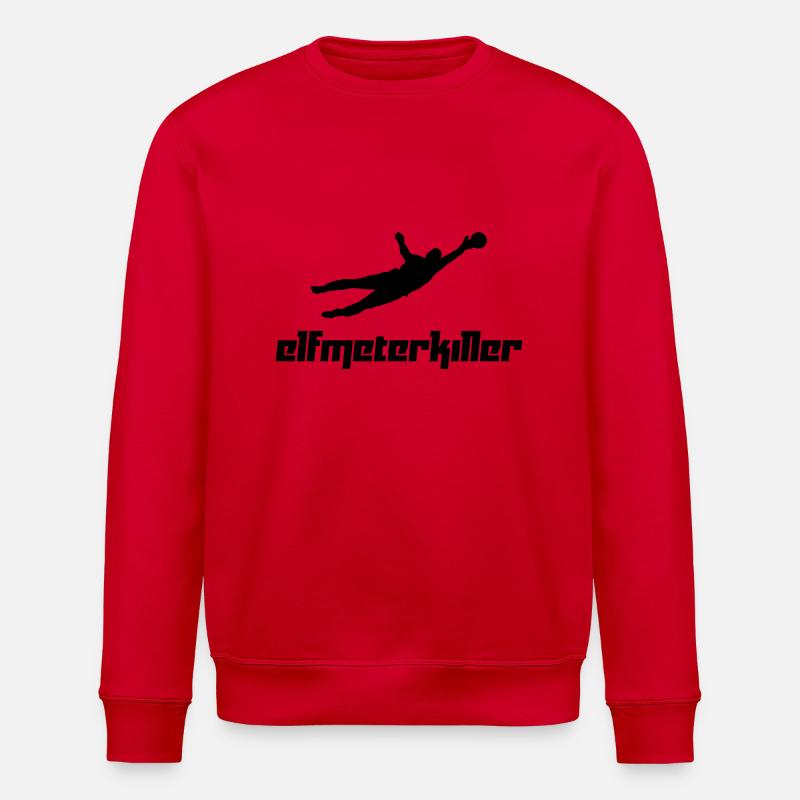 Elfmeterkiller (Vektor) - Stanley/Stella Unisex Bio-Sweatshirt ROLLER - Rot