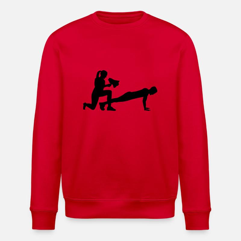 Fitnesstrainerin - Stanley/Stella Unisex Bio-Sweatshirt ROLLER - Rot