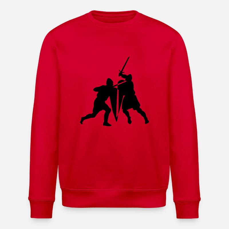 Sword fight de - Stanley/Stella Unisex Bio-Sweatshirt ROLLER - Rot
