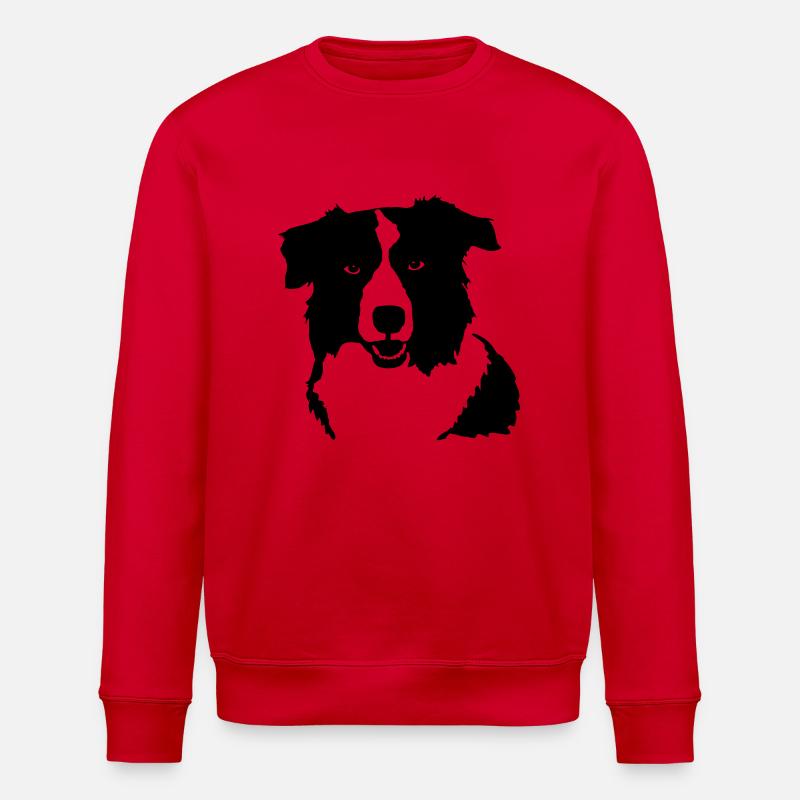 Border Collie - Sweat bio ROLLER Stanley/Stella Unisexe - rouge