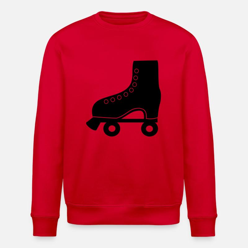 roller skate - Stanley/Stella ROLLER Unisex Organic Sweatshirt - red