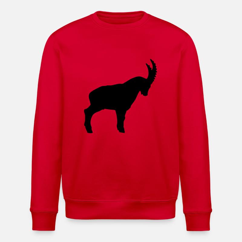Steinbock - Stanley/Stella Unisex Bio-Sweatshirt ROLLER - Rot