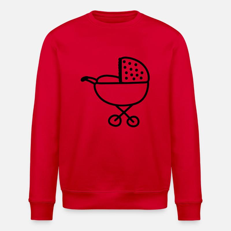 Strollers - line - Stanley/Stella ROLLER Unisex Organic Sweatshirt - red