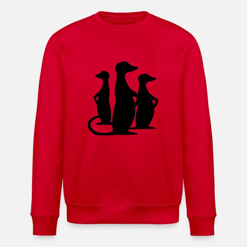 suricate - Sweat bio ROLLER Stanley/Stella Unisexe - rouge