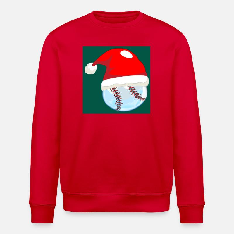 BASEBALL DE NOËL - Sweat bio ROLLER Stanley/Stella Unisexe - rouge