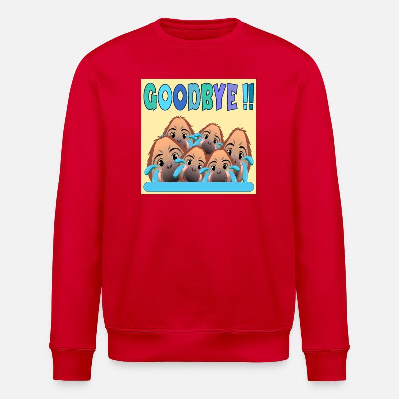 ADIEU ÉQUIPE GOODBYE MONKEY - Sweat bio ROLLER Stanley/Stella Unisexe - rouge