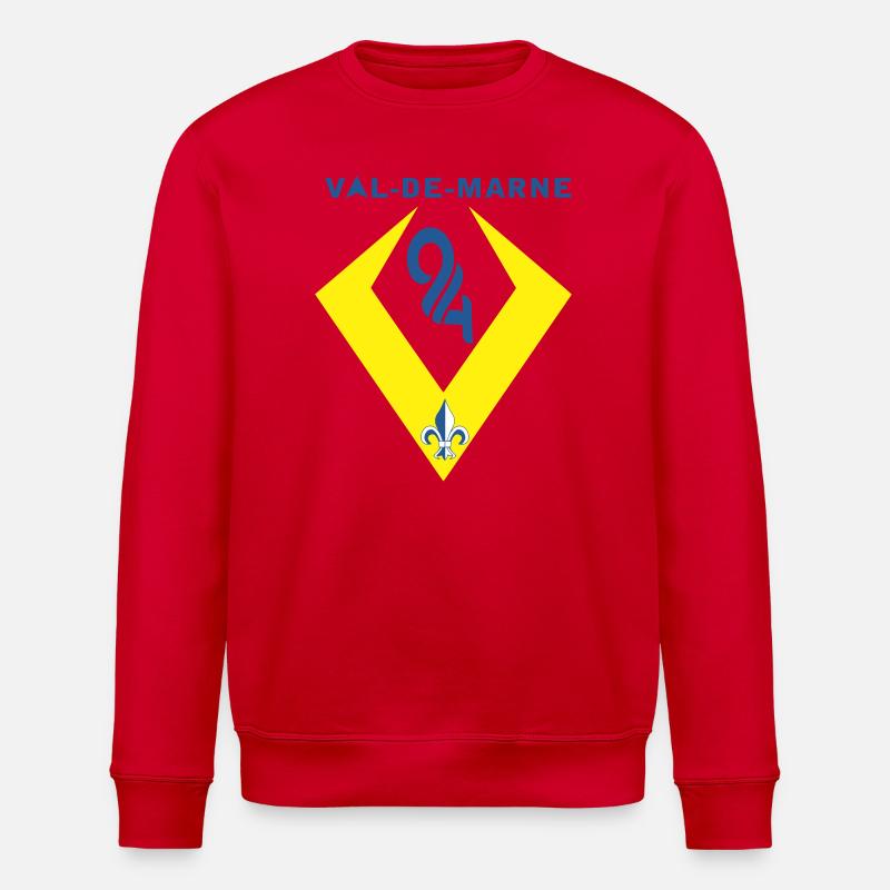 Val de Marne - Stanley/Stella Unisex Bio-Sweatshirt ROLLER - Rot